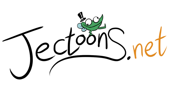 Logotipo de Jectoons.net, con La Rana // Logo for Jectoons.net, with La Rana